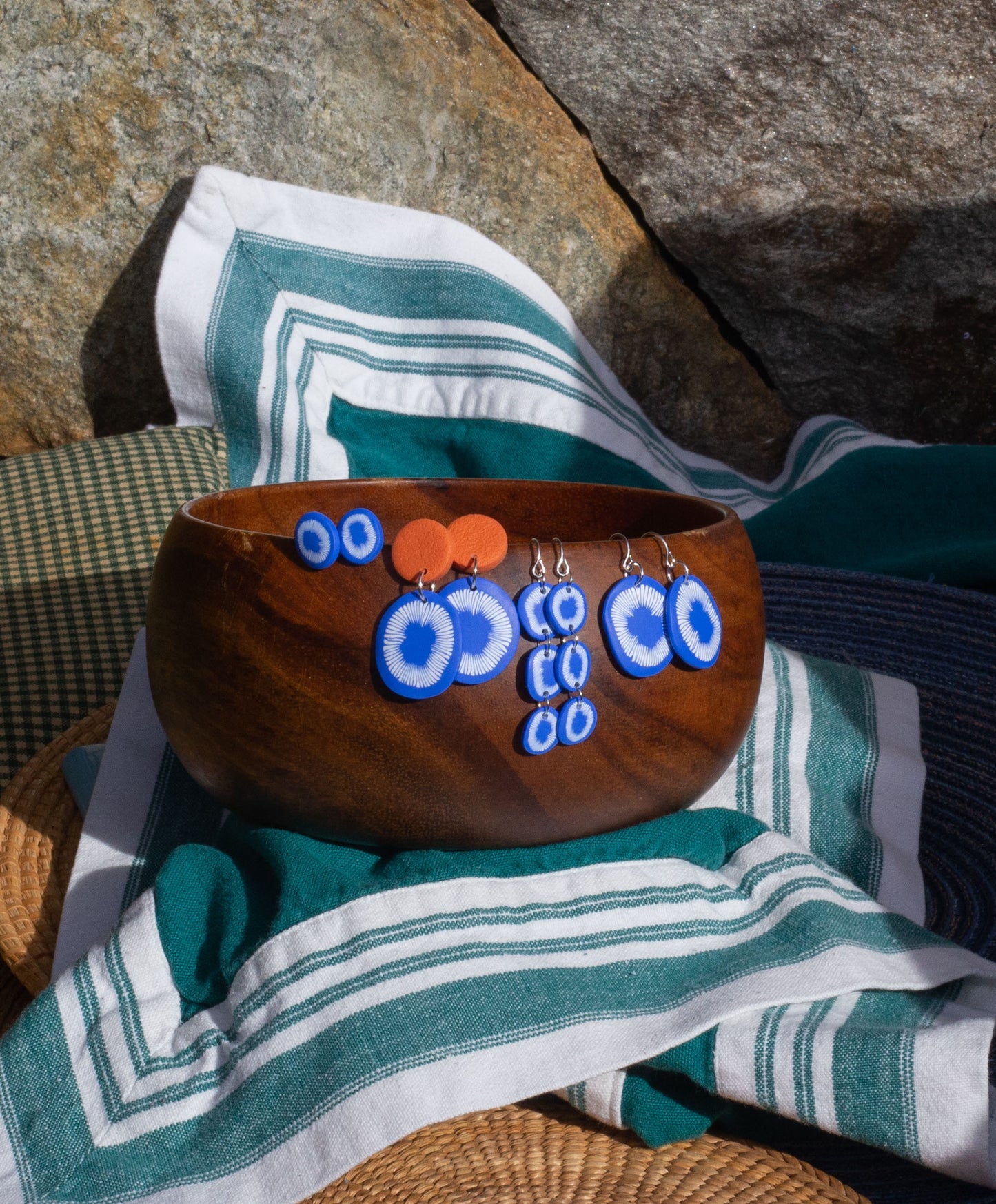 Blue Anenome Earrings