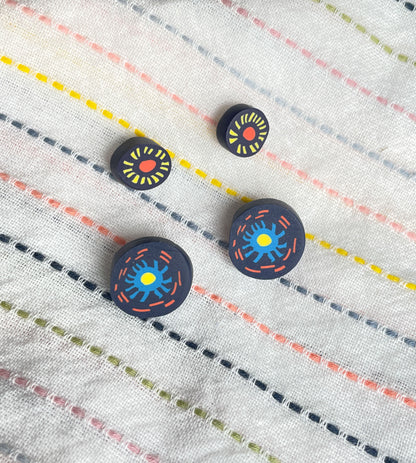 Double Flower Studs