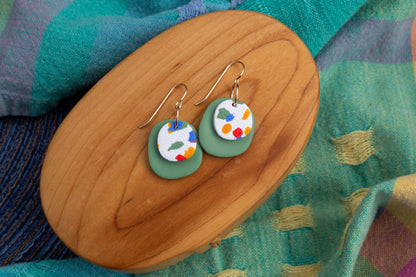 Terrazzo Charm Earrings