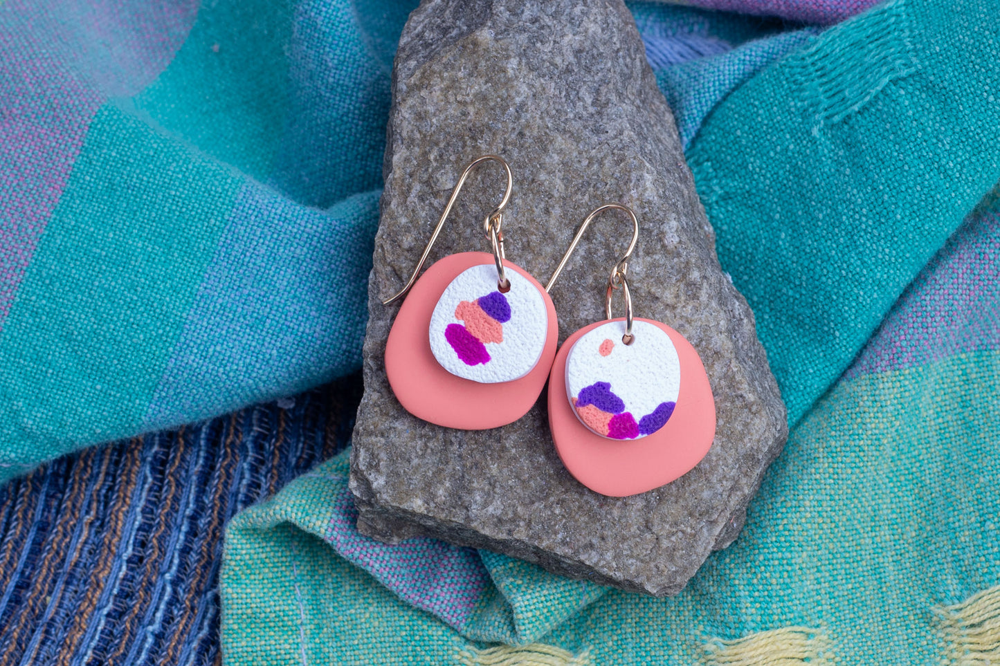 Terrazzo Charm Earrings