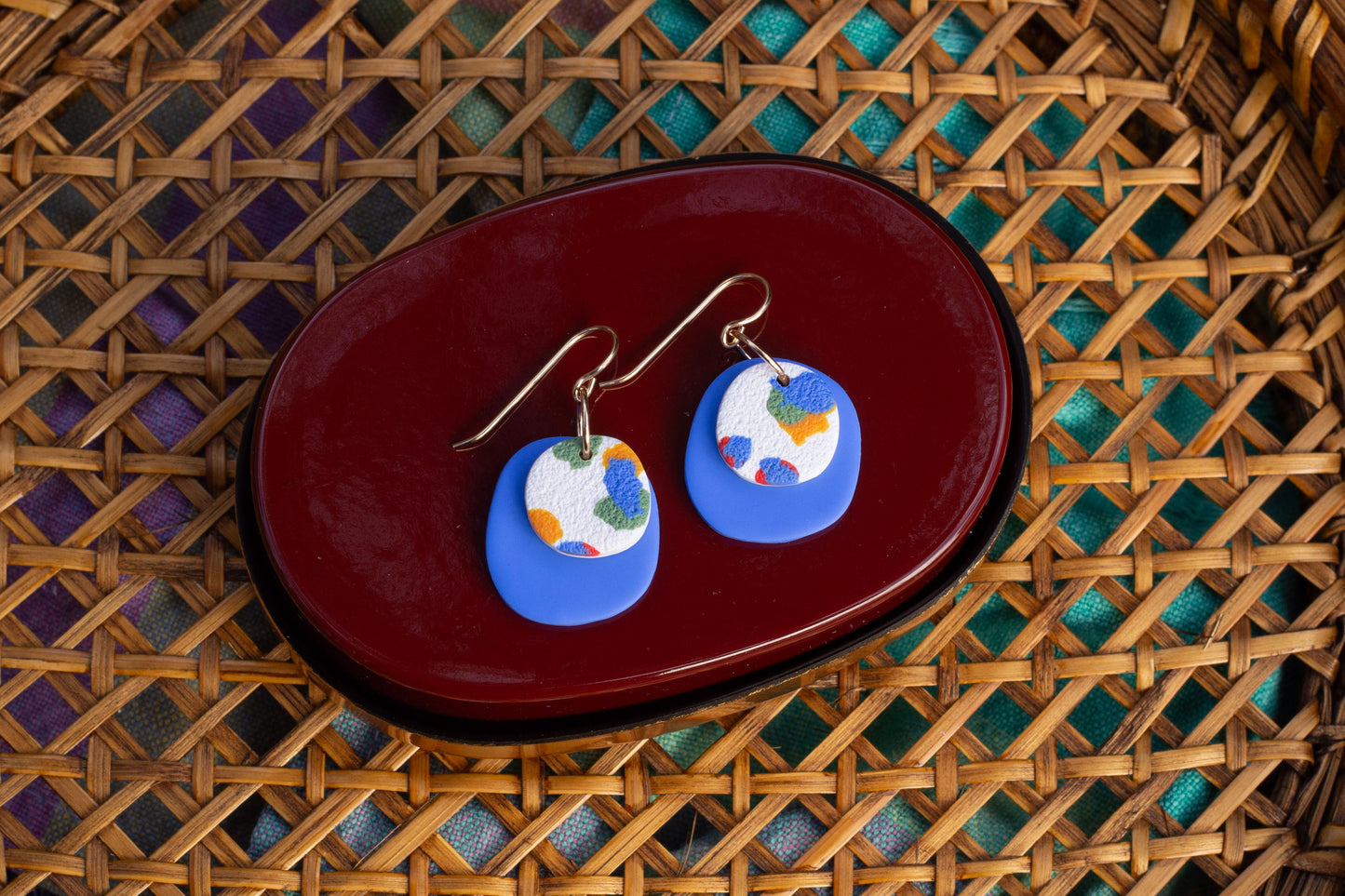 Terrazzo Charm Earrings