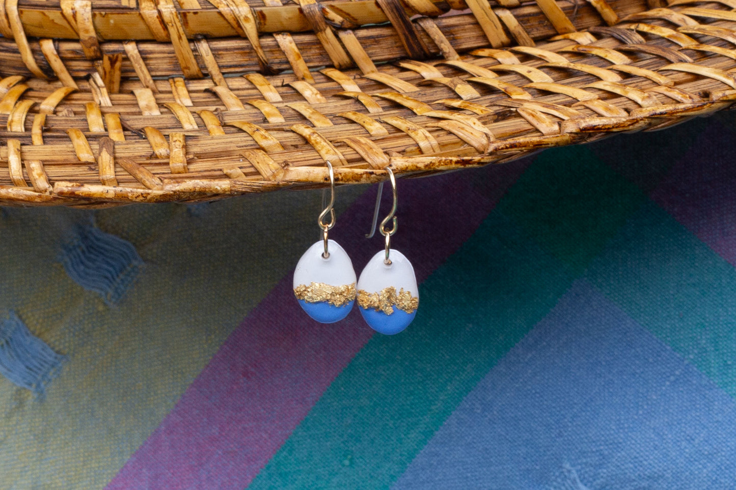 Gold Duo Drop Earrings