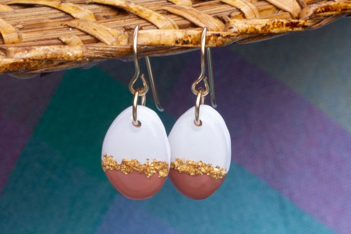 Gold Duo Drop Earrings