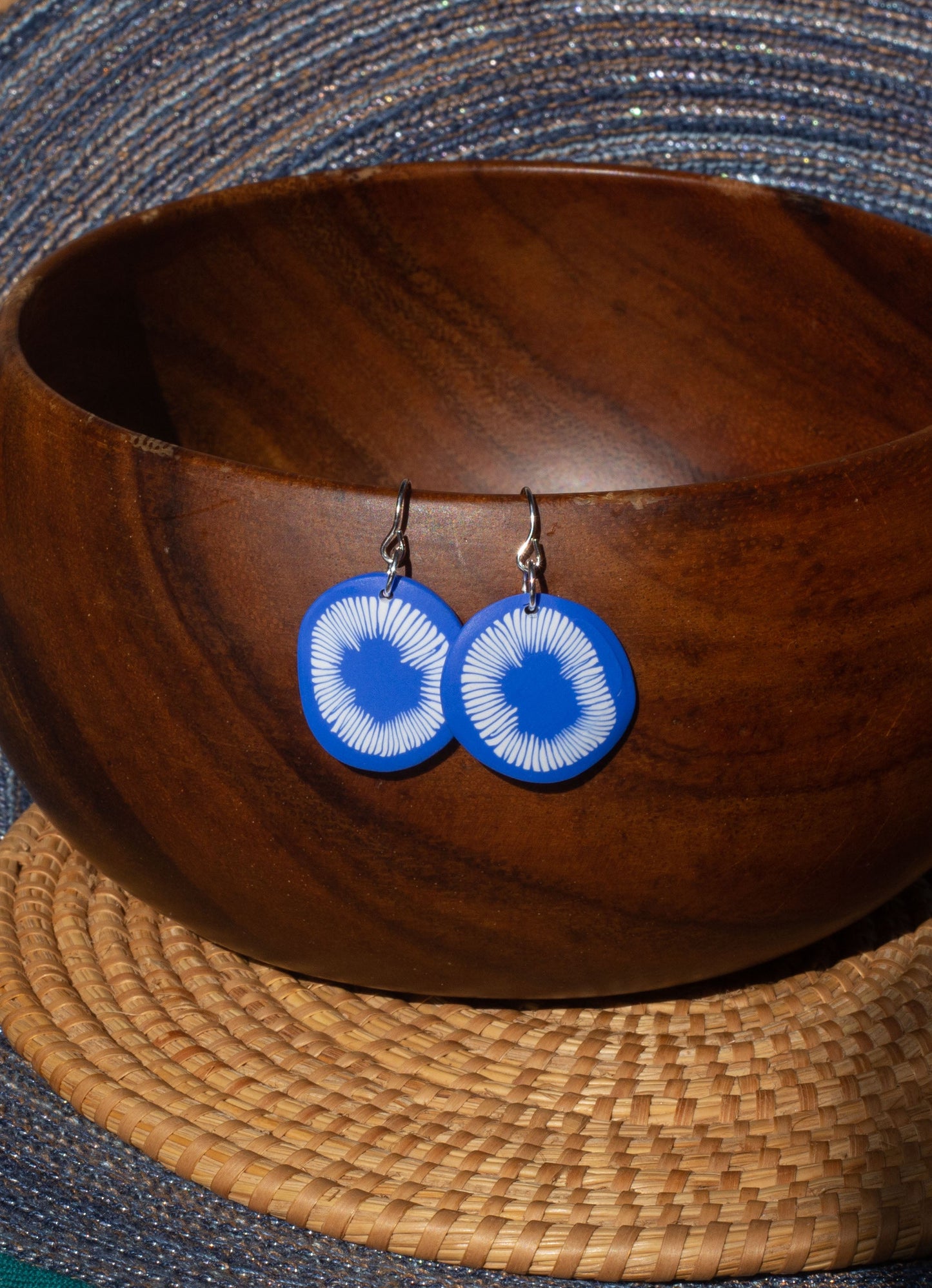 Blue Anenome Earrings