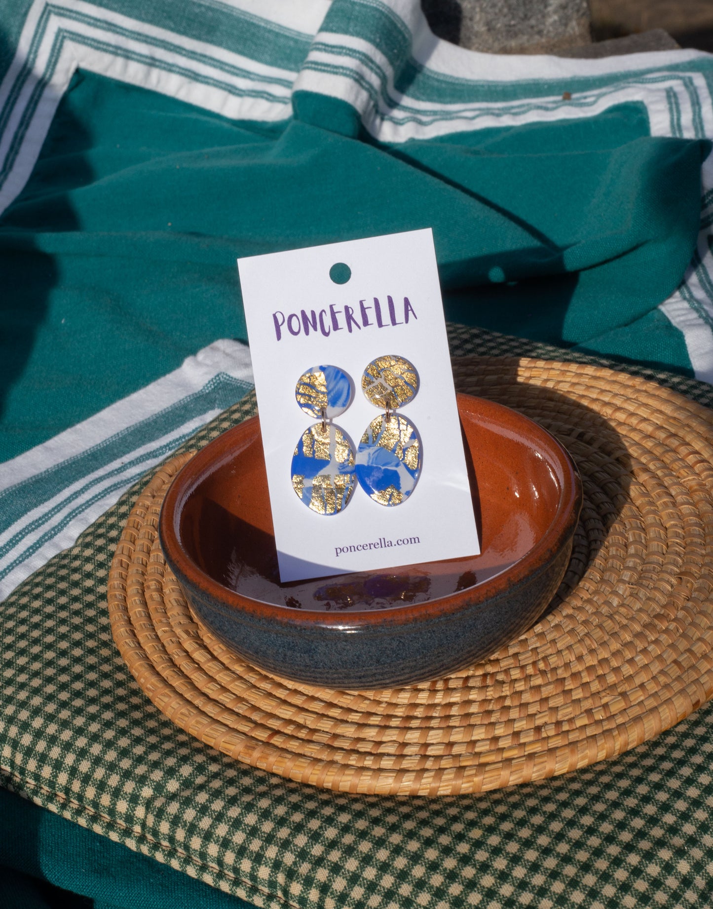 Shiny Terrazzo Dangles