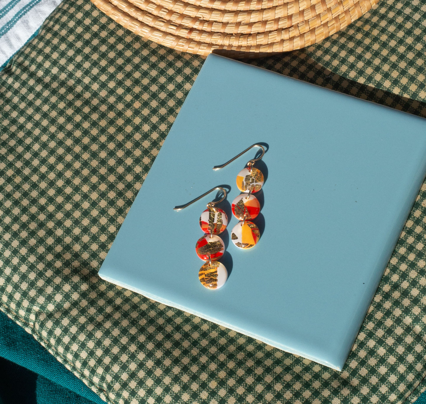 Shiny Terrazzo Dangles
