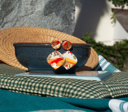 Shiny Terrazzo Dangles