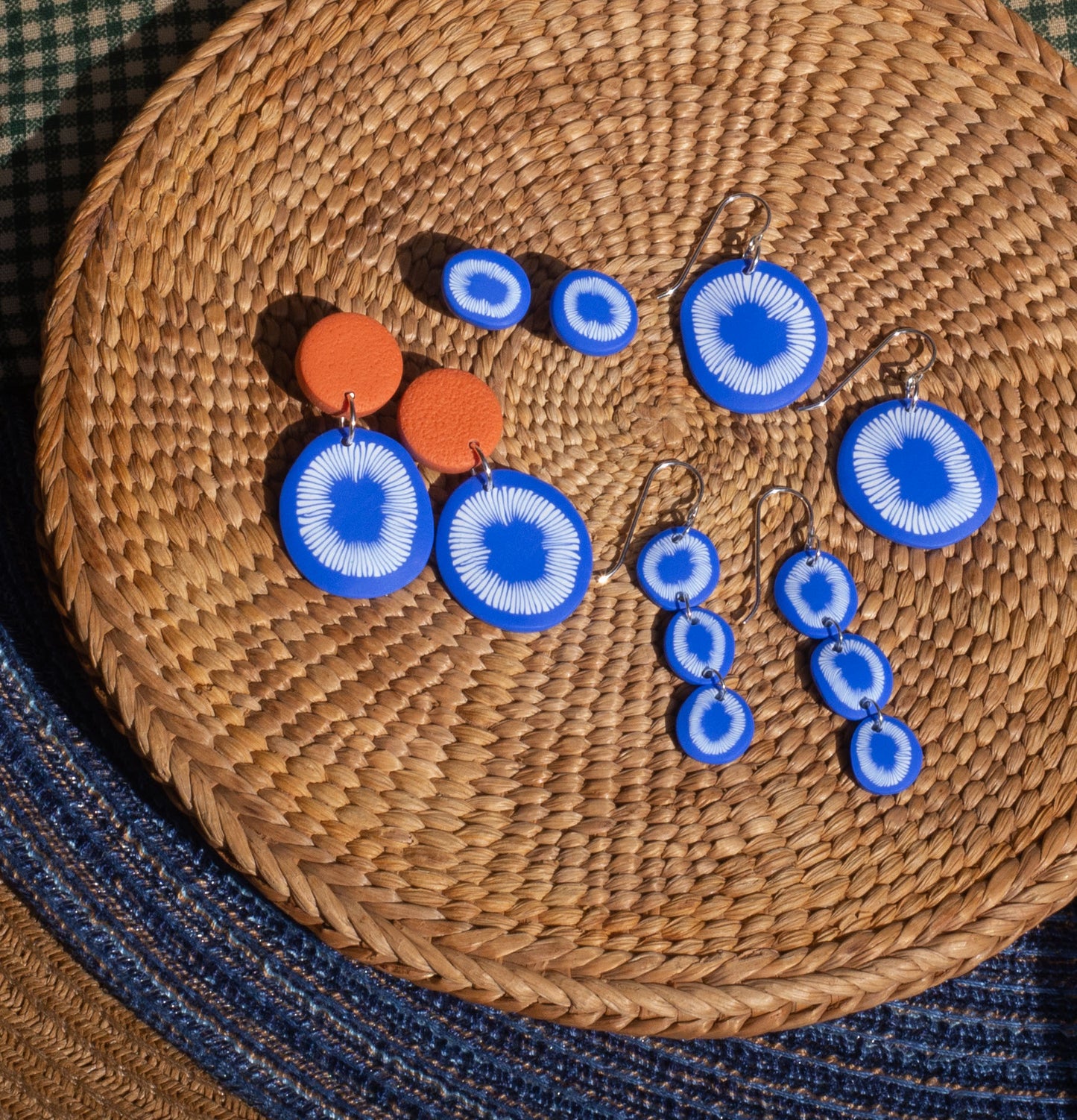 Blue Anenome Earrings